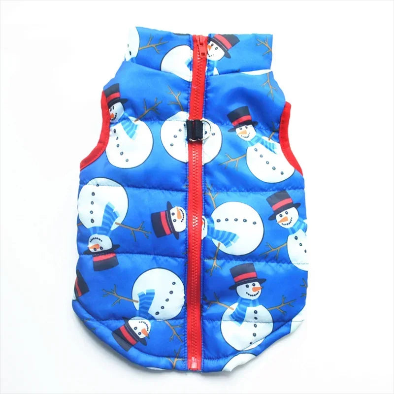 2PCS Winter Warm Dog Coat Jacket Windproof Dog Clothes for Small Dogs Padded Clothing Chihuahua Clothes Pet Supplies, Gift For Pet 140