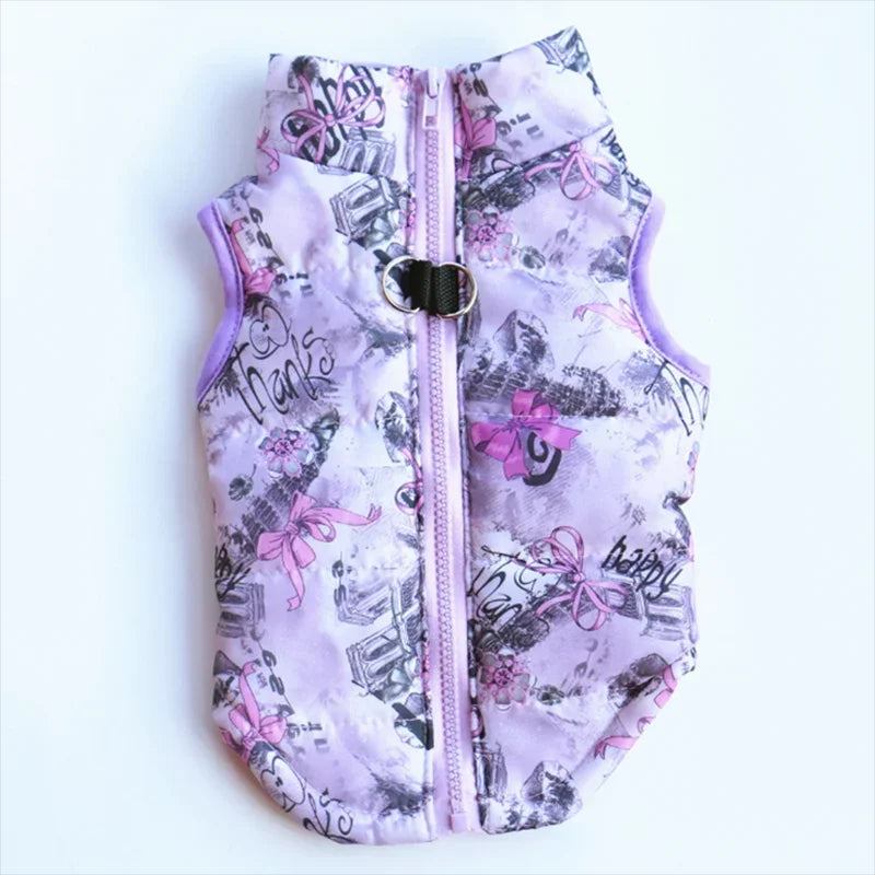 2PCS Winter Warm Dog Coat Jacket Windproof Dog Clothes for Small Dogs Padded Clothing Chihuahua Clothes Pet Supplies, Gift For Pet 140