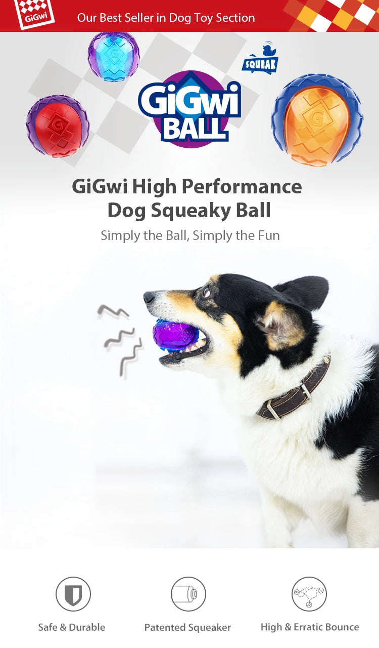 Dog Balls Toys, Durable Interactive Dog Toys, Gigwi Ball, Gigwi Pet Toys G-Ball, Puppy Toy, Gift For Pet 32