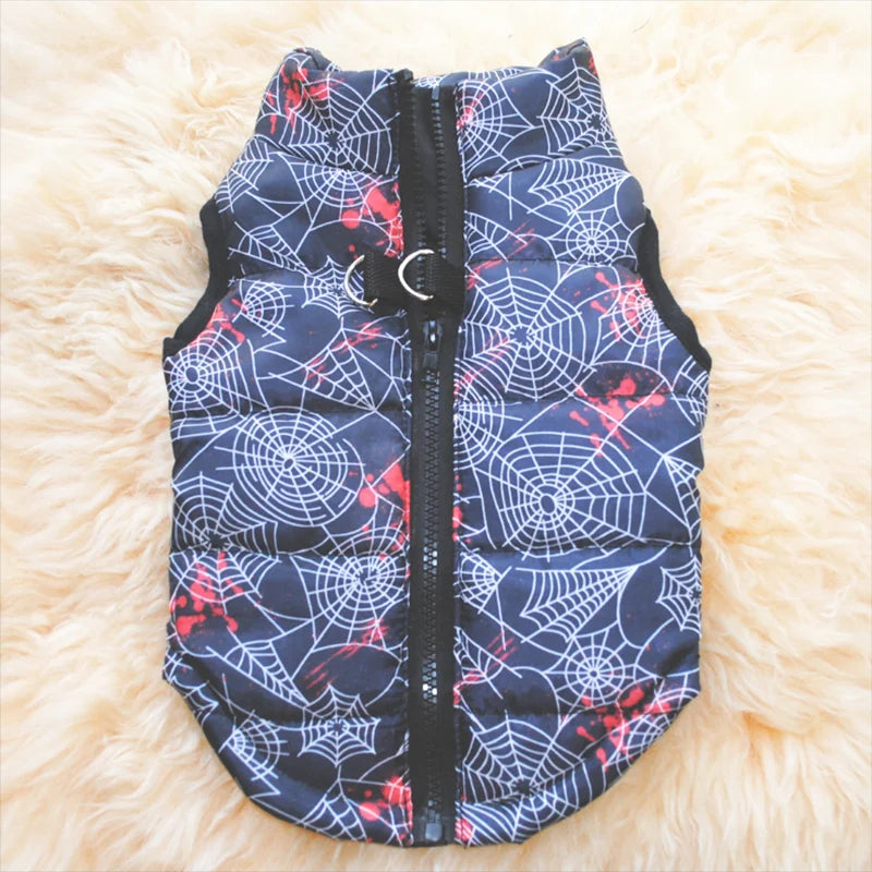 2PCS Winter Warm Dog Coat Jacket Windproof Dog Clothes for Small Dogs Padded Clothing Chihuahua Clothes Pet Supplies, Gift For Pet 140