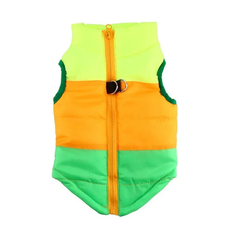 2PCS Winter Warm Dog Coat Jacket Windproof Dog Clothes for Small Dogs Padded Clothing Chihuahua Clothes Pet Supplies, Gift For Pet 140