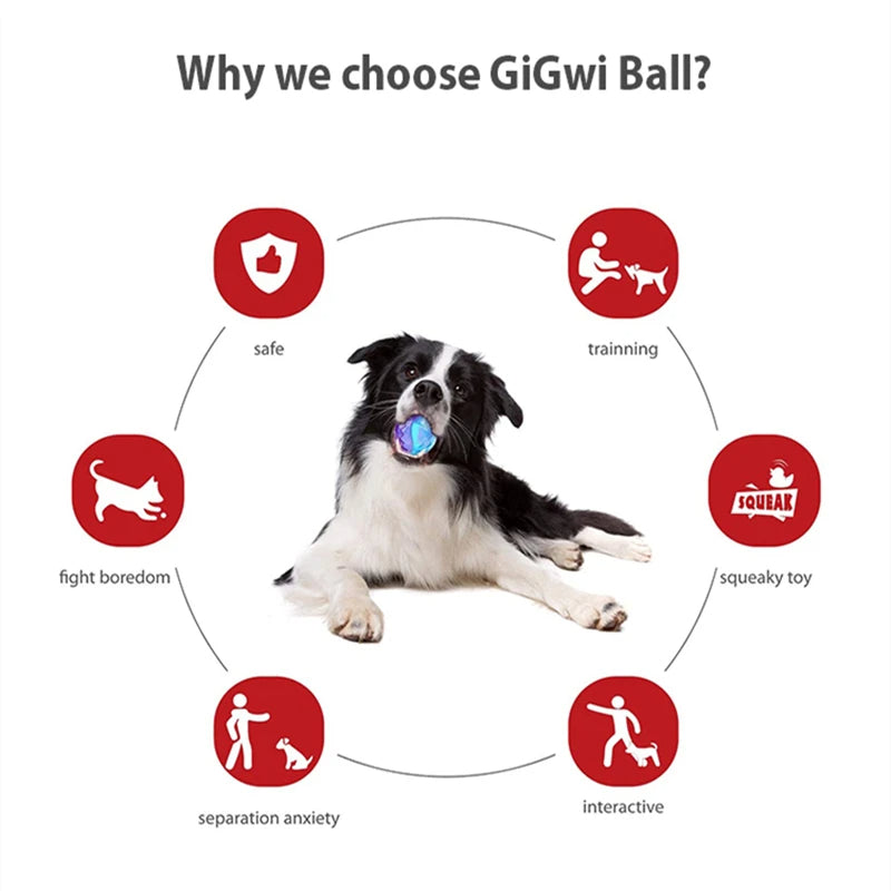 Dog Balls Toys, Durable Interactive Dog Toys, Gigwi Ball, Gigwi Pet Toys G-Ball, Puppy Toy, Gift For Pet 32