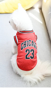Thumbnail for Summer Dog Clothes Mesh Breathable Sport Dog Jersey Basketball Clothes Puppy T-Shirt Summer Pet Cat Shirts For Small Large Dogs, Gift For Pet 64