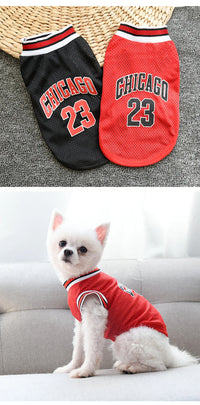 Thumbnail for Summer Dog Clothes Mesh Breathable Sport Dog Jersey Basketball Clothes Puppy T-Shirt Summer Pet Cat Shirts For Small Large Dogs, Gift For Pet 64