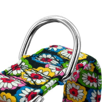 Thumbnail for Personalized Dog Collar Floral, Girl Dog Collar with Metal Buckle, Flowers Pattern Dog Collar, Engraved Dog Collar with Name, Puppy Collar 109