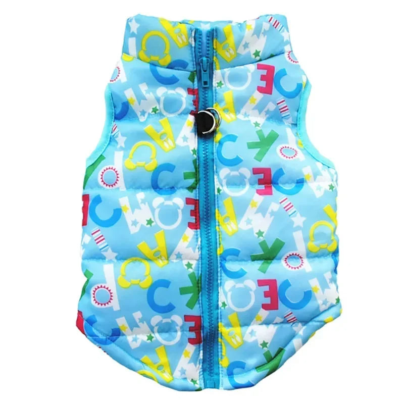 2PCS Winter Warm Dog Coat Jacket Windproof Dog Clothes for Small Dogs Padded Clothing Chihuahua Clothes Pet Supplies, Gift For Pet 140