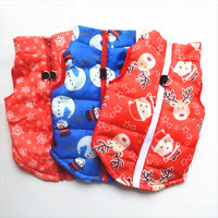 Thumbnail for 2PCS Winter Warm Dog Coat Jacket Windproof Dog Clothes for Small Dogs Padded Clothing Chihuahua Clothes Pet Supplies, Gift For Pet 140