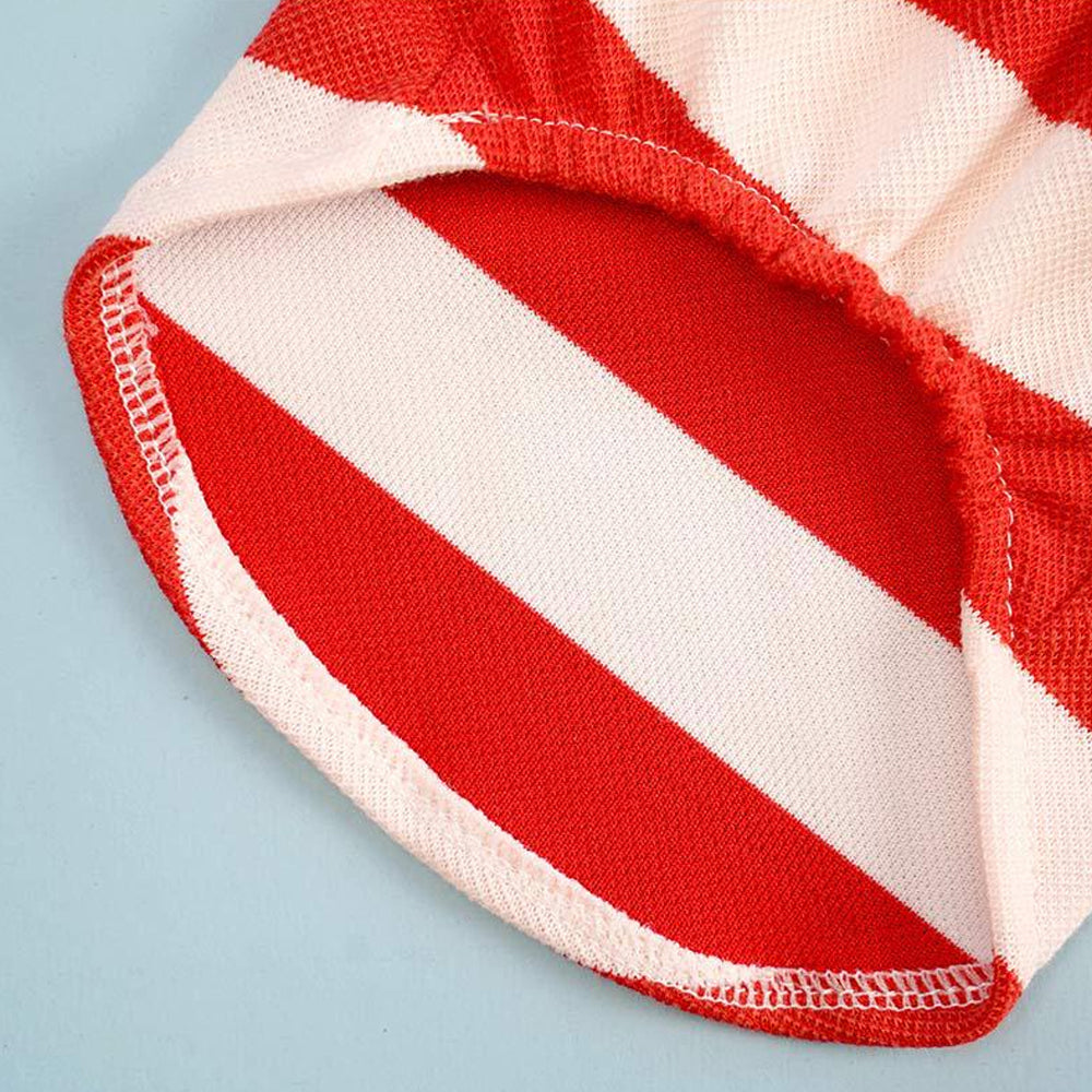 100% Cotton Striped Dog Polo, Pet Cat Dog Cute Stripe Collared Polo Shirt, Dog Polo Shirt - Two Button Dog Polo, , Gift For Pet 72