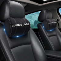 Thumbnail for Custom-Fit for Cars, Car Headrest (2 Piece) Premium Memory Foam Car Neck Pillow with Logo