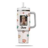 Thumbnail for Best Dog Mom Ever 40oz Tumbler, Custom Pet Photo Tumbler 40oz With Handle, Dog Photo Tumbler, Puppies Tumbler with Straw, Dog Lover Tumbler, Favorite Pet Tumbler, Stainless Steel Tumbler, Insulated Tumbler, Pet Photo Gift with Custom Pet Image 04