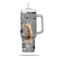 Thumbnail for Custom Pet Photo Tumbler 40oz With Handle, Watercolor Pet Portrait From Photo Tumbler, Puppies Tumbler with Straw, Dog Lover Tumbler, Favorite Pet Tumbler, Stainless Steel Tumbler, Insulated Tumbler, Pet Photo Gift with Custom Pet Image 21