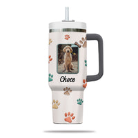 Thumbnail for Best Dog Mom Ever 40oz Tumbler, Custom Pet Photo Tumbler 40oz With Handle, Dog Photo Tumbler, Puppies Tumbler with Straw, Dog Lover Tumbler, Favorite Pet Tumbler, Stainless Steel Tumbler, Insulated Tumbler, Pet Photo Gift with Custom Pet Image 04