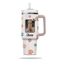 Thumbnail for Best Dog Mom Ever 40oz Tumbler, Custom Pet Photo Tumbler 40oz With Handle, Dog Photo Tumbler, Puppies Tumbler with Straw, Dog Lover Tumbler, Favorite Pet Tumbler, Stainless Steel Tumbler, Insulated Tumbler, Pet Photo Gift with Custom Pet Image 04