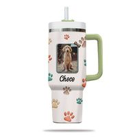 Thumbnail for Best Dog Mom Ever 40oz Tumbler, Custom Pet Photo Tumbler 40oz With Handle, Dog Photo Tumbler, Puppies Tumbler with Straw, Dog Lover Tumbler, Favorite Pet Tumbler, Stainless Steel Tumbler, Insulated Tumbler, Pet Photo Gift with Custom Pet Image 04