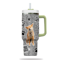 Thumbnail for Custom Pet Photo Tumbler 40oz With Handle, Watercolor Pet Portrait From Photo Tumbler, Puppies Tumbler with Straw, Dog Lover Tumbler, Favorite Pet Tumbler, Stainless Steel Tumbler, Insulated Tumbler, Pet Photo Gift with Custom Pet Image 21