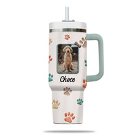 Thumbnail for Best Dog Mom Ever 40oz Tumbler, Custom Pet Photo Tumbler 40oz With Handle, Dog Photo Tumbler, Puppies Tumbler with Straw, Dog Lover Tumbler, Favorite Pet Tumbler, Stainless Steel Tumbler, Insulated Tumbler, Pet Photo Gift with Custom Pet Image 04