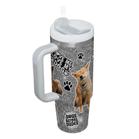 Thumbnail for Custom Pet Photo Tumbler 40oz With Handle, Watercolor Pet Portrait From Photo Tumbler, Puppies Tumbler with Straw, Dog Lover Tumbler, Favorite Pet Tumbler, Stainless Steel Tumbler, Insulated Tumbler, Pet Photo Gift with Custom Pet Image 21