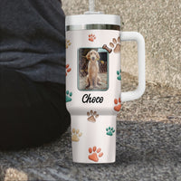 Thumbnail for Best Dog Mom Ever 40oz Tumbler, Custom Pet Photo Tumbler 40oz With Handle, Dog Photo Tumbler, Puppies Tumbler with Straw, Dog Lover Tumbler, Favorite Pet Tumbler, Stainless Steel Tumbler, Insulated Tumbler, Pet Photo Gift with Custom Pet Image 04