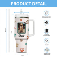 Thumbnail for Best Dog Mom Ever 40oz Tumbler, Custom Pet Photo Tumbler 40oz With Handle, Dog Photo Tumbler, Puppies Tumbler with Straw, Dog Lover Tumbler, Favorite Pet Tumbler, Stainless Steel Tumbler, Insulated Tumbler, Pet Photo Gift with Custom Pet Image 04
