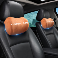 Thumbnail for Custom-Fit for Cars, Car Headrest (2 Piece) Premium Memory Foam Car Neck Pillow with Logo
