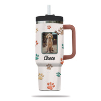 Thumbnail for Best Dog Mom Ever 40oz Tumbler, Custom Pet Photo Tumbler 40oz With Handle, Dog Photo Tumbler, Puppies Tumbler with Straw, Dog Lover Tumbler, Favorite Pet Tumbler, Stainless Steel Tumbler, Insulated Tumbler, Pet Photo Gift with Custom Pet Image 04