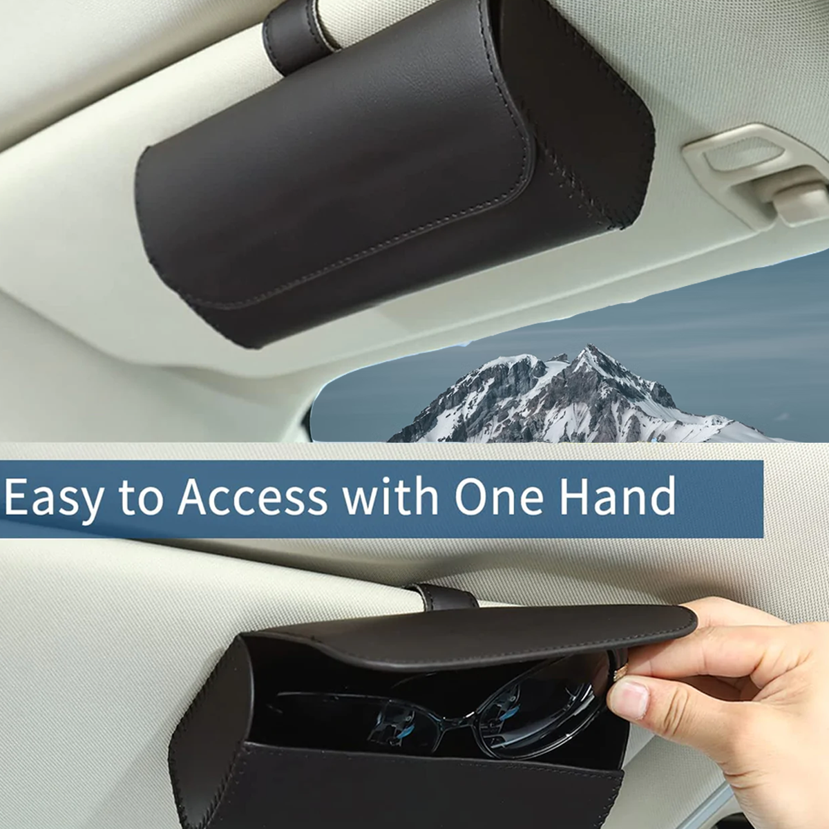 Custom for Cars Sunglasses Holder, Car Sunglasses Organizer Visor Accessories Adsorption Glasses Organizer, Specially