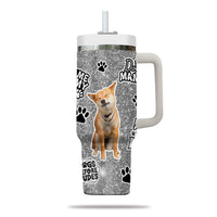 Thumbnail for Custom Pet Photo Tumbler 40oz With Handle, Watercolor Pet Portrait From Photo Tumbler, Puppies Tumbler with Straw, Dog Lover Tumbler, Favorite Pet Tumbler, Stainless Steel Tumbler, Insulated Tumbler, Pet Photo Gift with Custom Pet Image 21