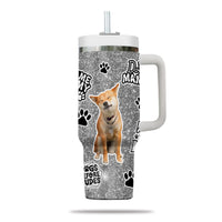 Thumbnail for Custom Pet Photo Tumbler 40oz With Handle, Watercolor Pet Portrait From Photo Tumbler, Puppies Tumbler with Straw, Dog Lover Tumbler, Favorite Pet Tumbler, Stainless Steel Tumbler, Insulated Tumbler, Pet Photo Gift with Custom Pet Image 21
