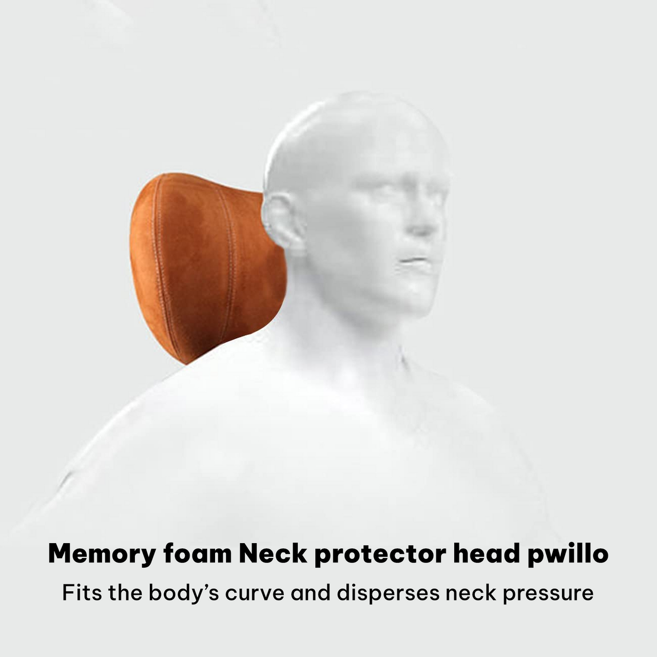 Custom-Fit for Cars, Car Headrest (2 Piece) Premium Memory Foam Car Neck Pillow with Logo