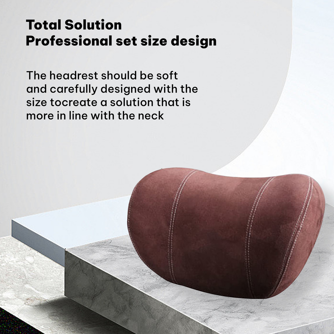 Custom-Fit for Cars, Car Headrest (2 Piece) Premium Memory Foam Car Neck Pillow with Logo