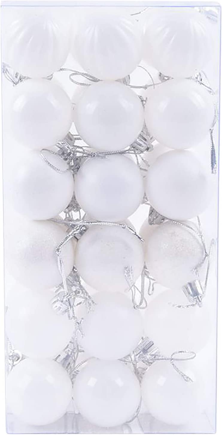 36Pcs 4cm Christmas Balls Christmas Decorations Christmas Tree Decoration Small Hanging, Home Party Decorations
