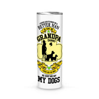 Thumbnail for Personalized St. Patrick Gift Idea - I Asked God To Make Me A Better Man For Grandpa - Tumbler