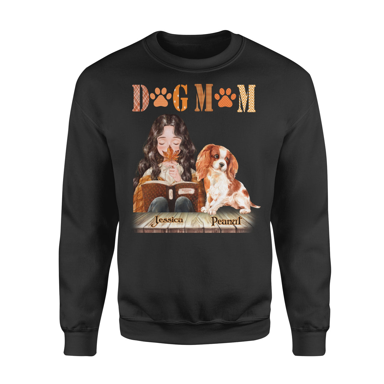 Personalized Dog Gift Idea - Dog Mom And Book, Gift For Dog Lover - Standard Crew Neck Sweatshirt