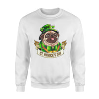 Thumbnail for Personalized St. Patrick Gift Idea - Funny Mr. Bulldog - Standard Crew Neck Sweatshirt