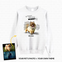 Thumbnail for Personalized Dog Gift Idea - Funny Character Line Art For Puppy Lovers - Standard Crew Neck Sweatshirt