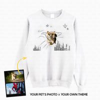 Thumbnail for Personalized Dog Gift Idea - Funny Character Line Art For Puppy Lovers - Standard Crew Neck Sweatshirt