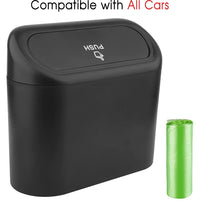Thumbnail for Car Trash Can, Custom For Your Cars, Mini Car Accessories with Lid and Trash Bag, Cute Car Organizer Bin, Small Garbage Can for Storage and Organization, Car Accessories PF11996