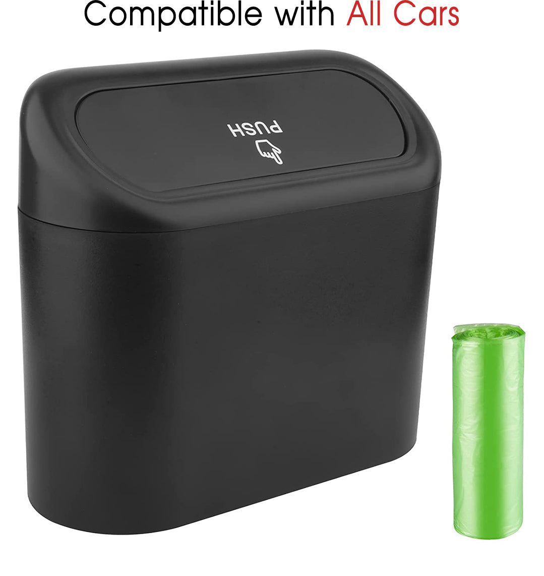 Car Trash Can, Custom For Your Cars, Mini Car Accessories with Lid and Trash Bag, Cute Car Organizer Bin, Small Garbage Can for Storage and Organization, Car Accessories MS11996