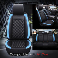 Thumbnail for 2 Car Seat Covers Full Set, Custom For Your Cars, Waterproof Leather Front Rear Seat Automotive Protection Cushions, Car Accessories TS13988