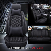 Thumbnail for 2 Car Seat Covers Full Set, Custom For Your Cars, Waterproof Leather Front Rear Seat Automotive Protection Cushions, Car Accessories TS13988