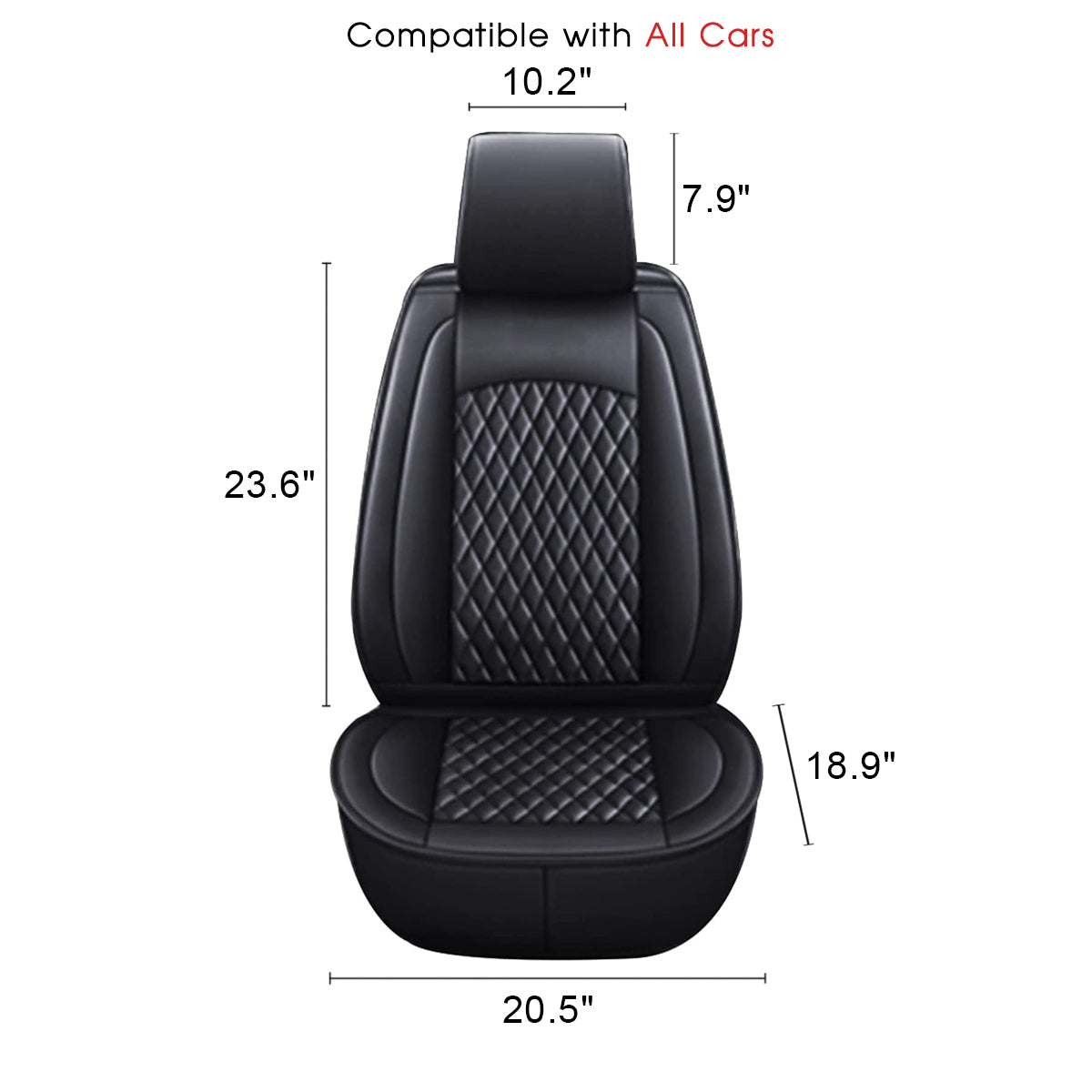 2 Car Seat Covers Full Set, Custom For Your Cars, Waterproof Leather Front Rear Seat Automotive Protection Cushions, Car Accessories TS13988