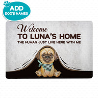 Thumbnail for Personalized Dog Gift - Welcome To Puppy Home For Puppy Lovers - Doormat