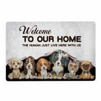 Thumbnail for Dog Gift Idea - Welcome To Our Home For Puppy Lovers - Doormat