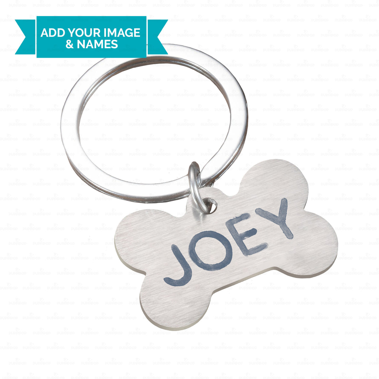 Personalized Dog Gift - Watercolor Name For Puppy Lovers - Dog Tag