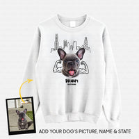 Thumbnail for Personalized Gift - Funny Sketching Line Art Gift For Puppy Lovers - Standard Crew Neck Sweatshirt