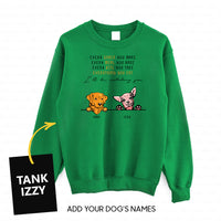 Thumbnail for Personalized Dog Gift Idea - 2 Dogs Every Snack You Make For Dogs Lovers - Standard Crew Neck Sweatshirt