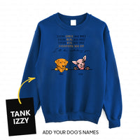 Thumbnail for Personalized Dog Gift Idea - 2 Dogs Every Snack You Make For Dogs Lovers - Standard Crew Neck Sweatshirt