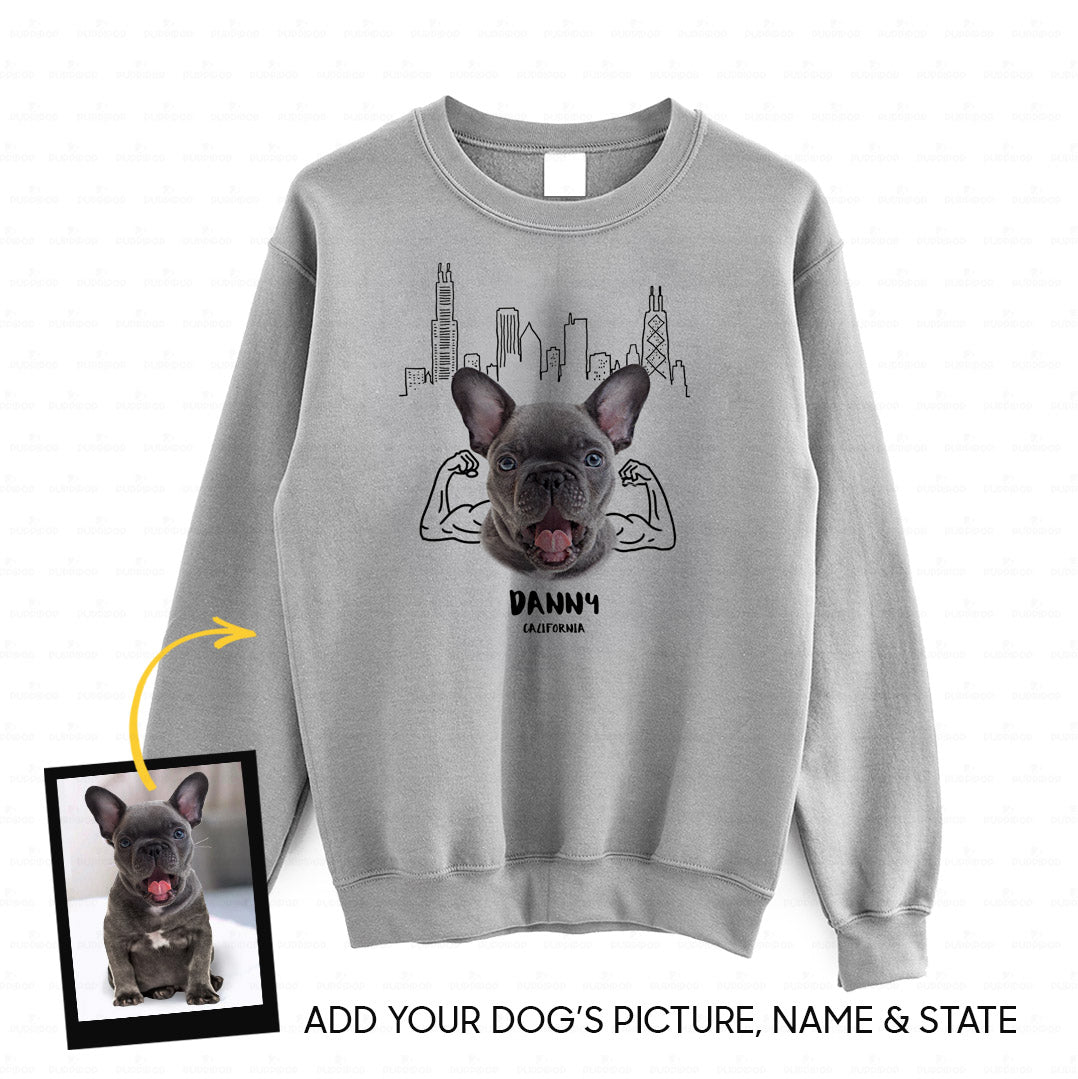 Personalized Gift - Funny Sketching Line Art Gift For Puppy Lovers - Standard Crew Neck Sweatshirt
