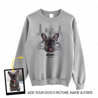 Thumbnail for Personalized Gift - Funny Sketching Line Art Gift For Puppy Lovers - Standard Crew Neck Sweatshirt