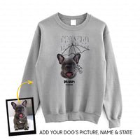 Thumbnail for Personalized Gift - Funny Sketching Line Art Gift For Puppy Lovers - Standard Crew Neck Sweatshirt